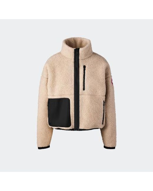 Canada Goose Natural Simcoe Zip Up Fleece Sweater (, , Xs)