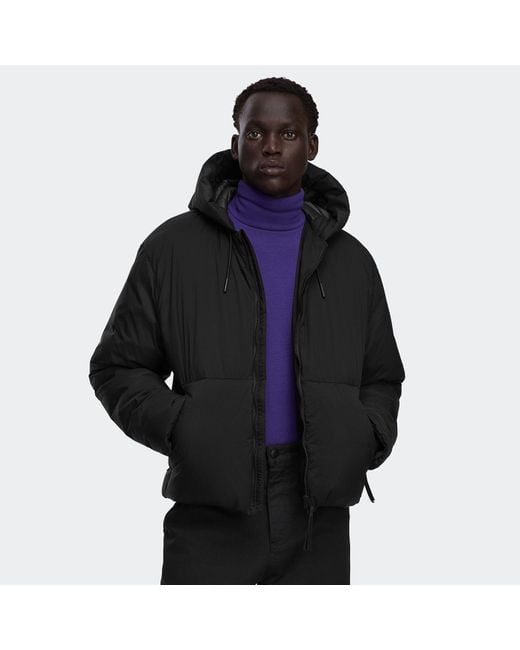 Canada Goose Black Lodge Hooded Jacket for men