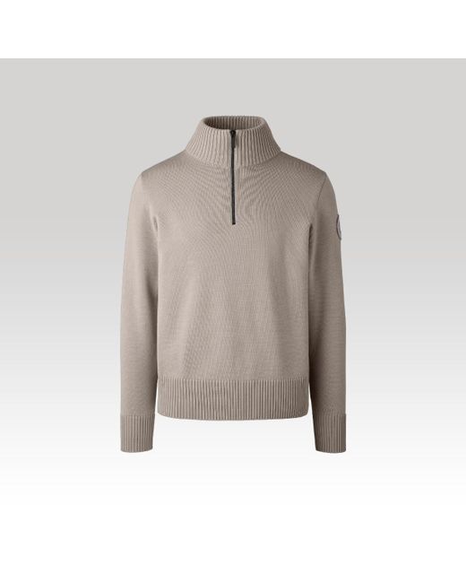 Canada Goose Gray Rosseau ¼ Zip Sweater (, , M) for men