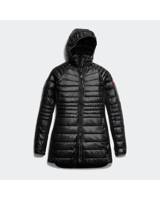 Giaccone Con Cappuccio Hybridge簧 Lite (Donna, di Canada Goose in Black