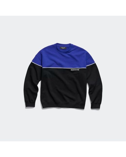 Canada Goose Blue Dawn Colour Block Relaxed Crew for men