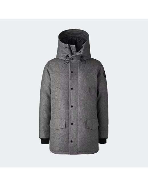 Canada Goose Gray Langford Parka Wool for men