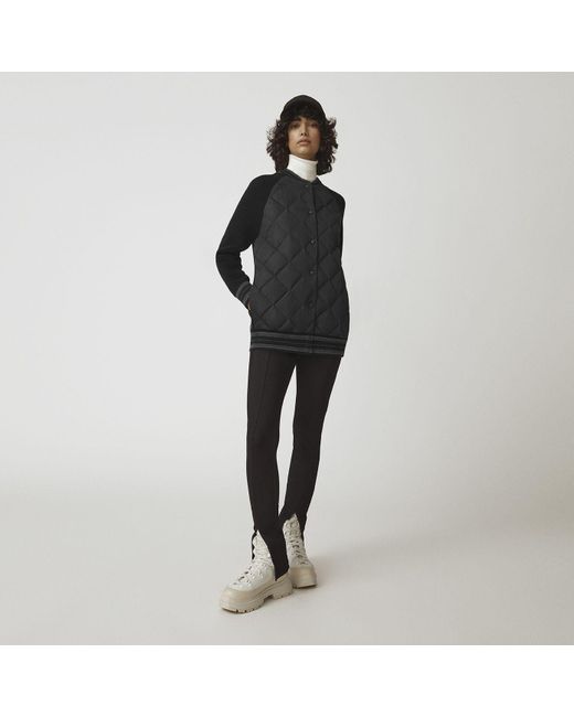 Canada Goose Hybridge® Quilted Knit Bomber Black Label | Lyst