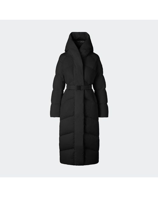 Canada Goose Black Marlow Belted Down Coat