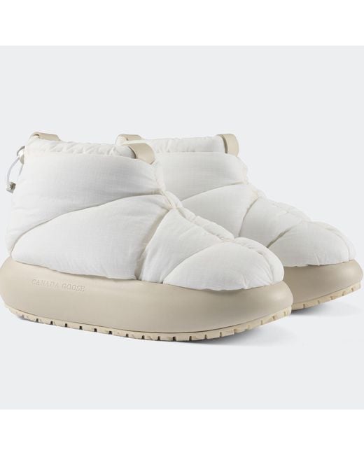 Canada Goose White Piper Puffer Boot