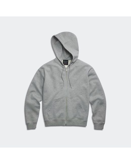 Canada Goose Gray Wander Embroidered Full Zip Hoodie
