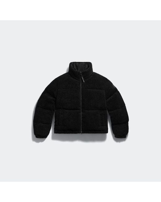 Canada Goose Black Fallon Fleece Puffer Jacket