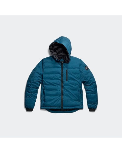 Canada Goose Men's Blue Lodge Hoodie Label