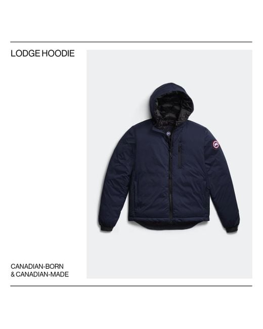 Canada Goose Blue Lodge Hoodie for men