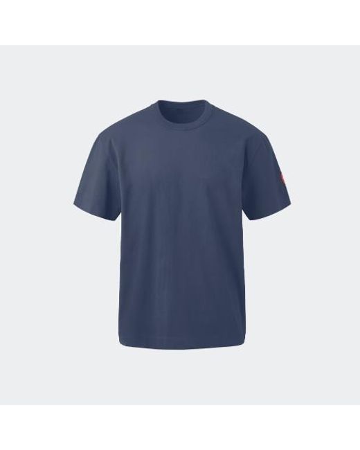 Canada Goose Blue Gladstone Relaxed T-shirt for men