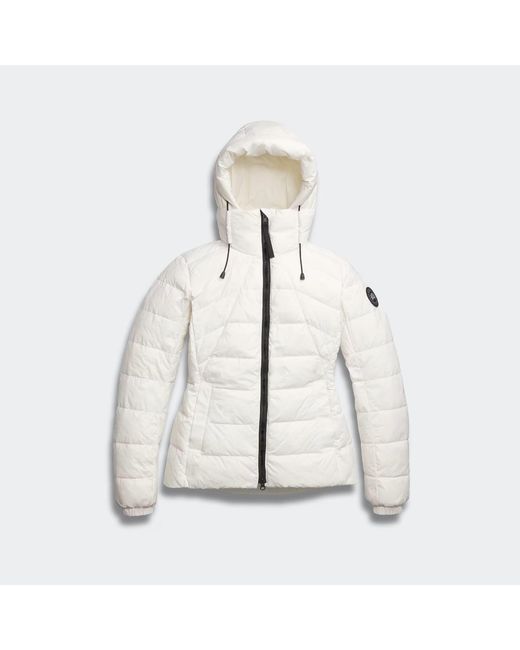 Canada Goose White Abbott Hoodie Disc