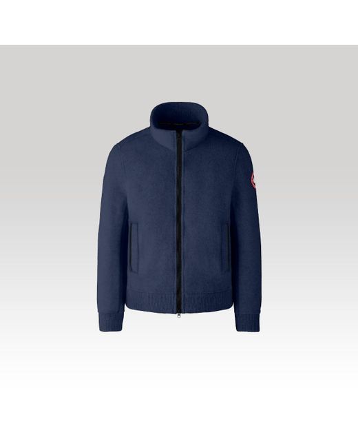 Canada Goose Blue Lawson Fleece Jacket Black Label for men