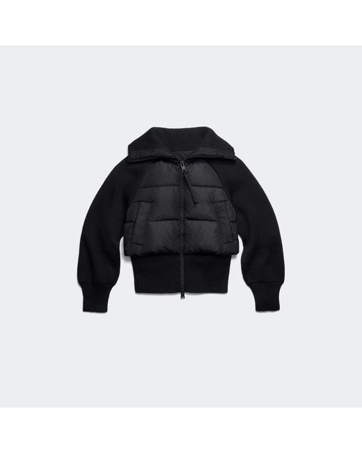 Canada Goose Black Hybridge Astoria Knit Jacket