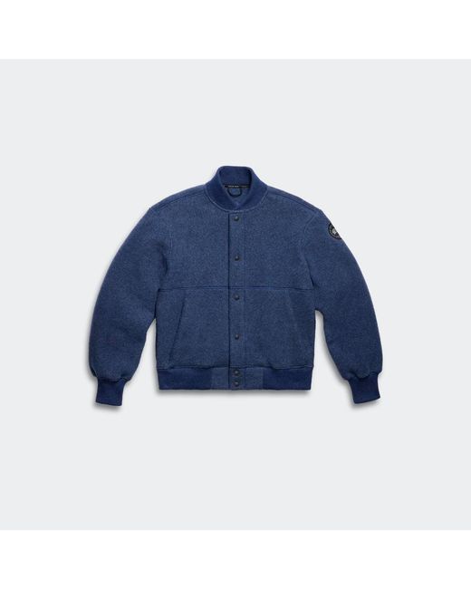 Canada Goose Blue Hudson Fleece Bomber Disc for men