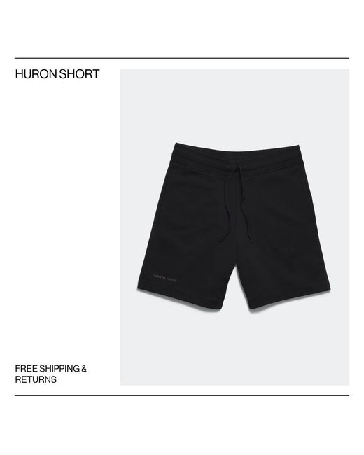 Canada Goose Black Huron Short for men