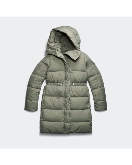 Canada Goose Green Montgomery Coat Tonal Label