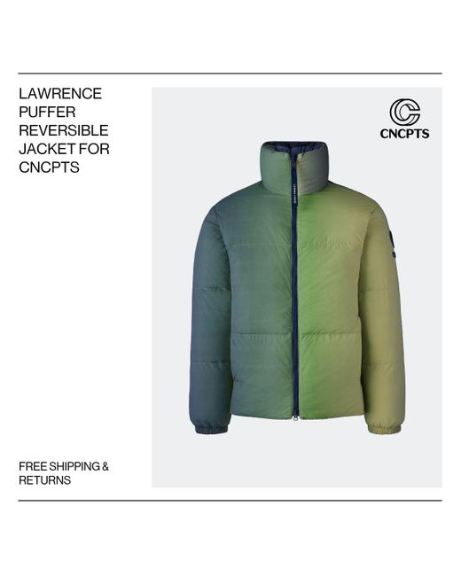 Canada Goose Green Lawrence Puffer Reversible Jacket For Cncpts for men