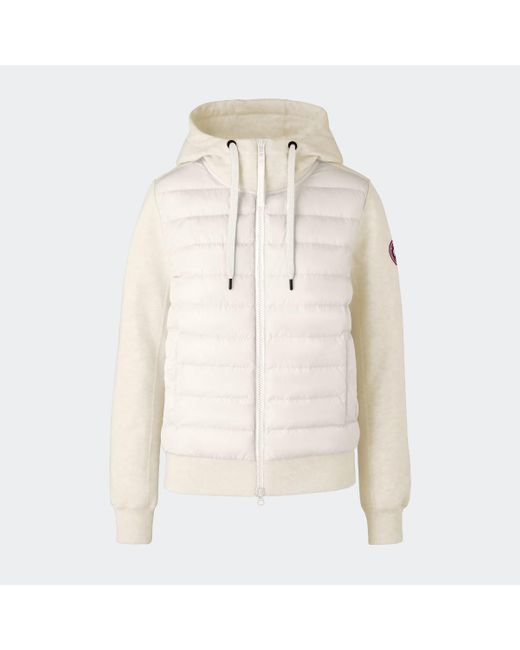 Canada Goose White Hybridgeâ Muskoka Full-Zip Hoodie