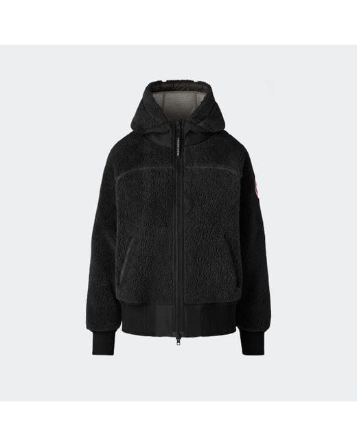 Canada Goose Black Simcoe Oversized Hoodie Kind High Pile Fleece