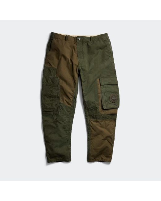 Canada Goose Green Bi-Colour Edge Pant for men