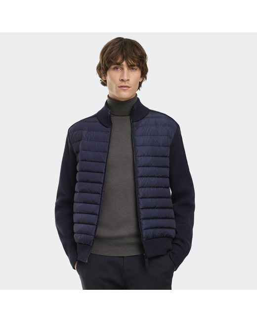 Canada Goose Blue Hybridge Knit Jacket for men