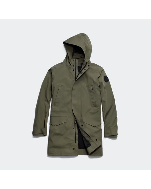 Canada Goose Green Barclay Rain Jacket for men