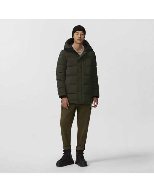 Canada Goose Green Carson Parka Crinkle Cotton for men