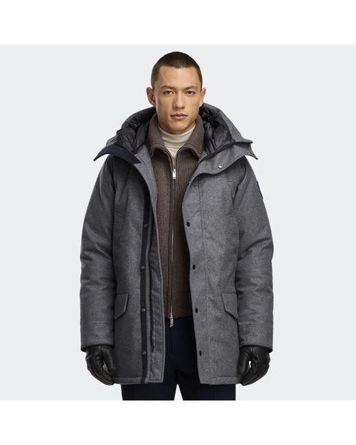 Canada Goose Gray Langford Parka Wool for men
