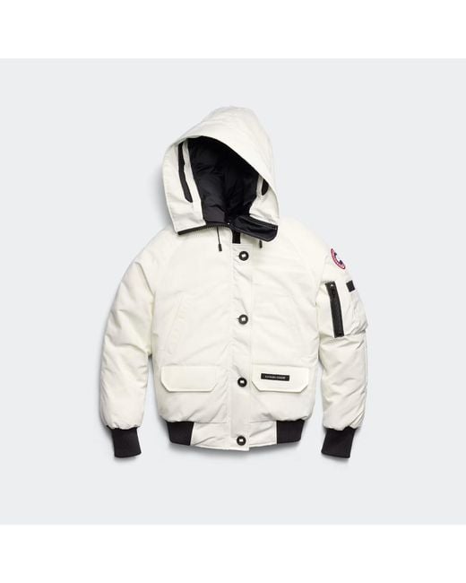 Canada Goose White Chilliwack Bomber
