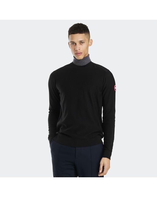 Canada Goose Black Dartmouth Crewneck Sweater for men