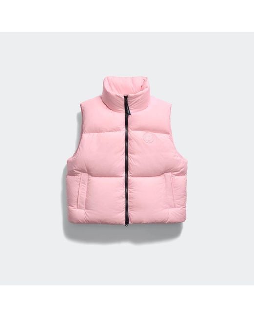 Canada Goose Pink Fallon Puffer Vest Tonal Disc