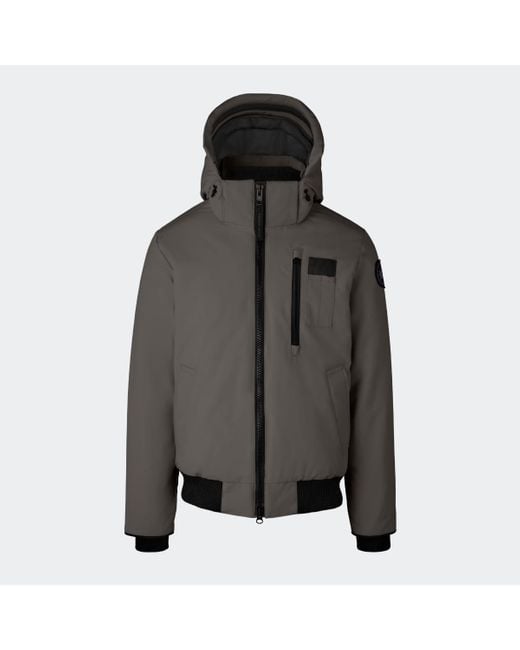 Canada Goose Gray Borden Bomber Label for men