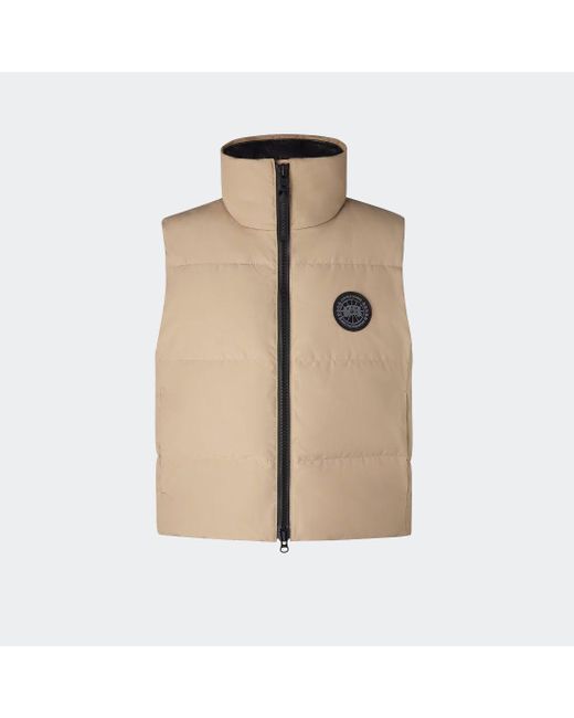 Giubbino Senza Maniche Corto Grandview Label (Donna, di Canada Goose in Natural