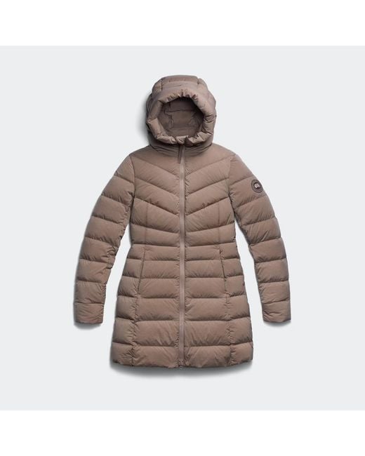 Canada Goose Brown Clair Coat Tonal Disc