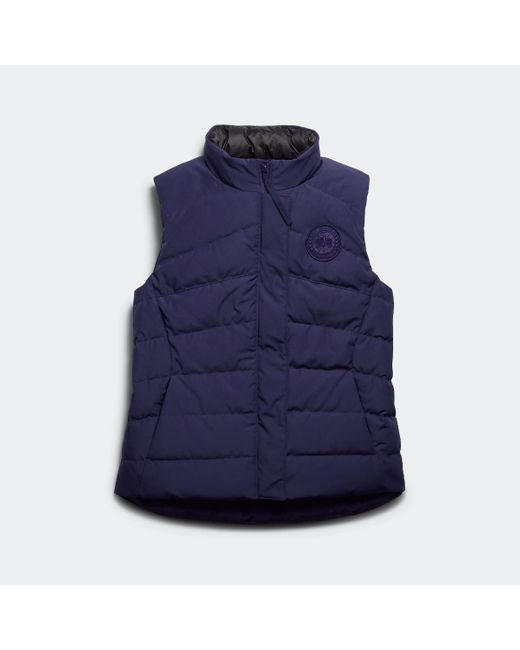 Canada Goose Blue Freestyle Vest Tonal Label