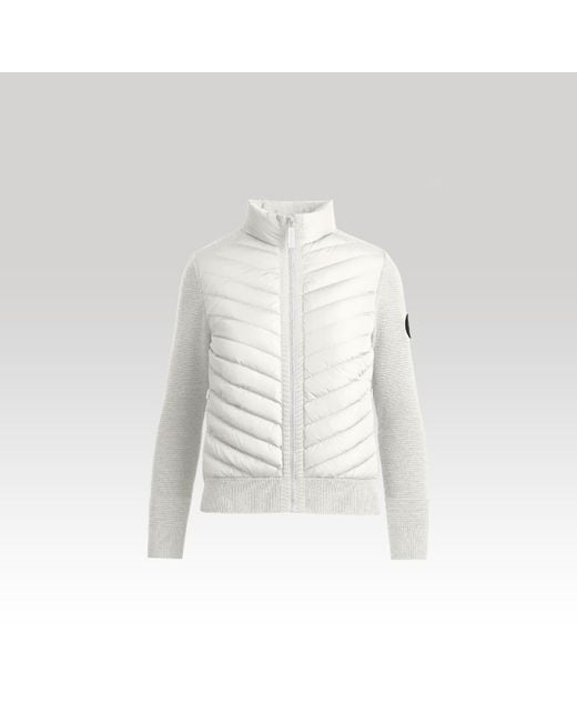 Canada Goose White Hybridge® Knit Jacket Black Label