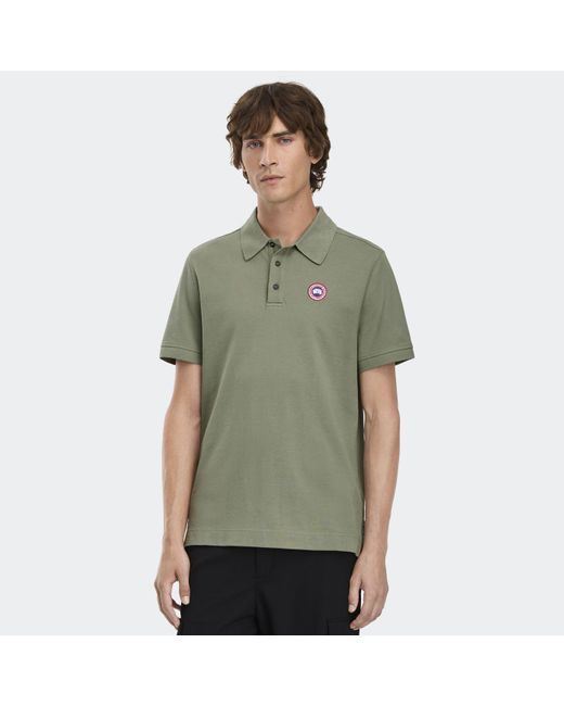 Canada Goose Green Beckley Polo for men