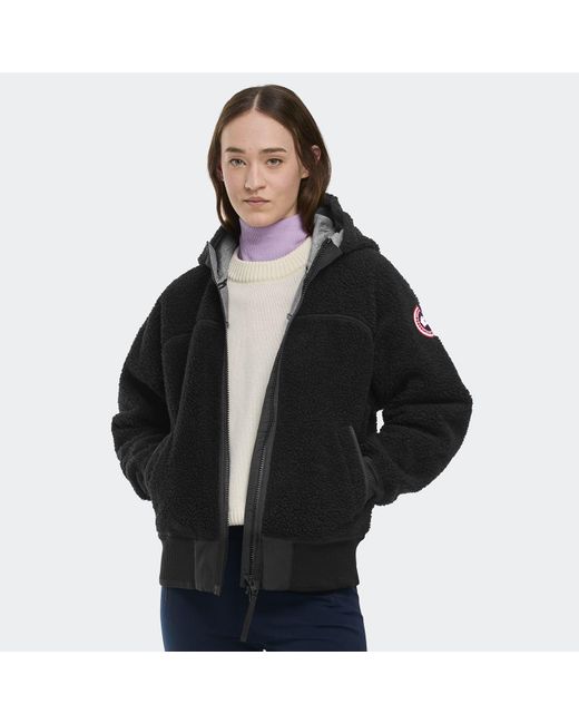 Canada Goose Black Simcoe Oversized Hoodie Kind High Pile Fleece