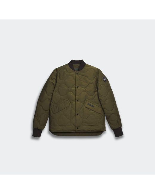 Canada Goose Green Boswell Reversible Liner Jacket Label for men