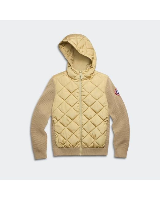 Canada Goose Metallic Hybridge Quilted Knit Hoodie