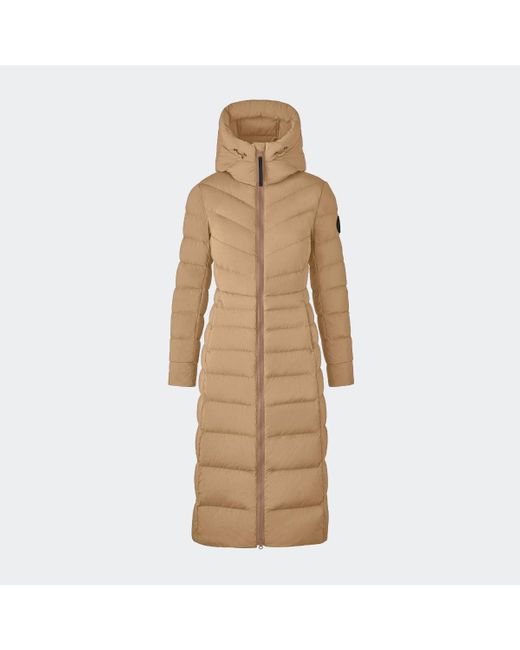 Canada Goose Natural Clair Long Coat Label