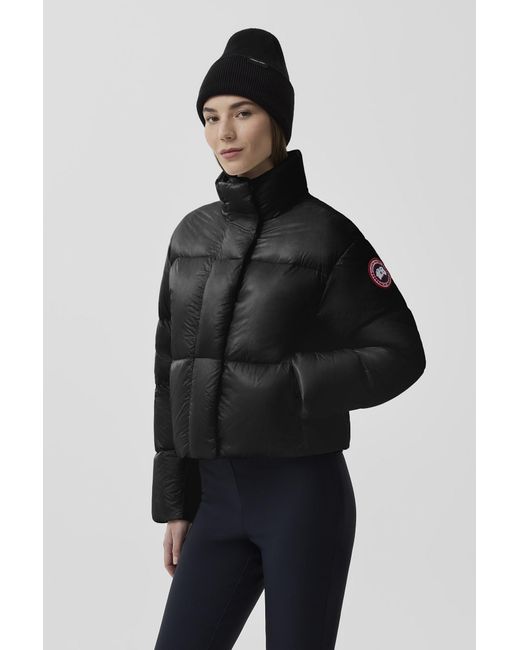 Canada Goose Black Cypress Cropped Puffer Jacket - Women's - Duck Down/polyamide