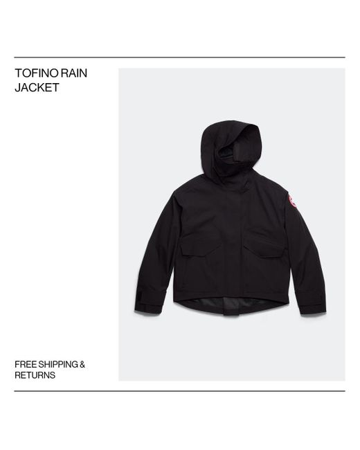 Canada Goose Black Tofino Rain Jacket
