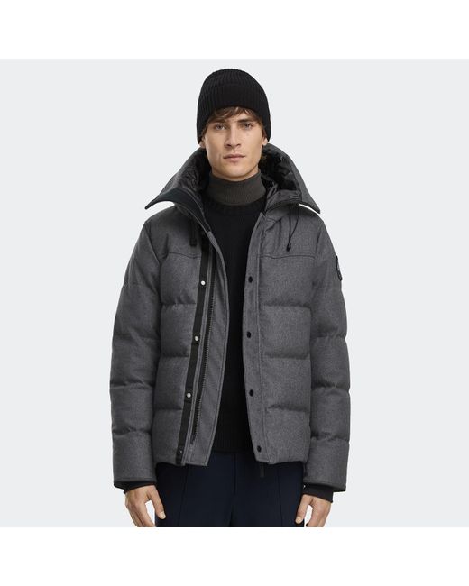 Canada Goose Gray Macmillan Parka Wool for men