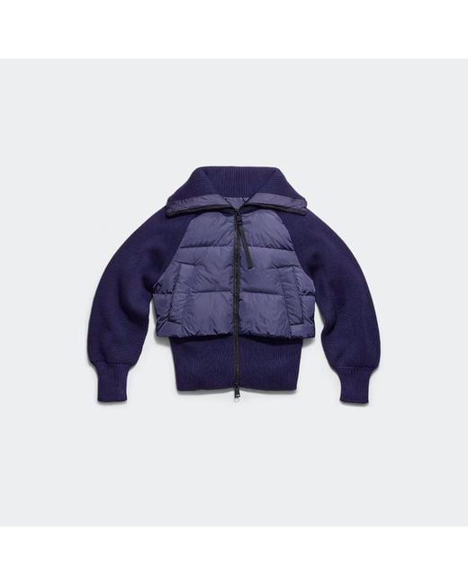 Canada Goose Blue Hybridge Astoria Knit Jacket