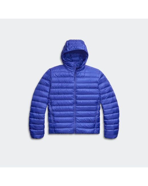 Canada Goose Blue Stratus Hoodie Tonal Disc for men