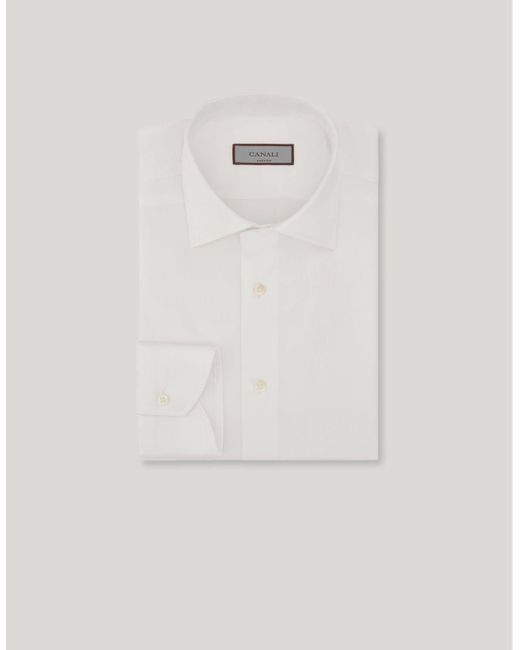 Canali White Regular-Fit Shirt for men