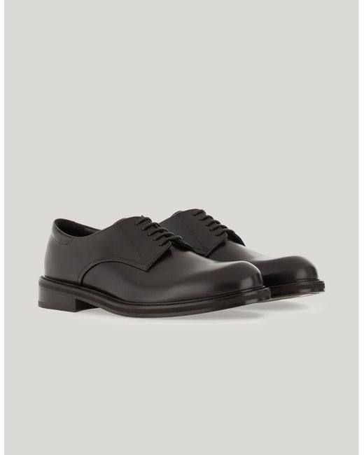 Canali Brown Derby Shoes for men