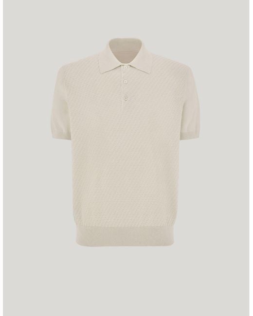 Canali White Off- Regular-Fit Polo Shirt for men