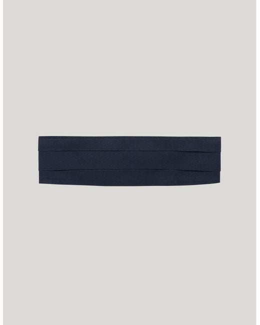 Canali Kummerbund Aus Blauer Seide Größe in Blue für Herren